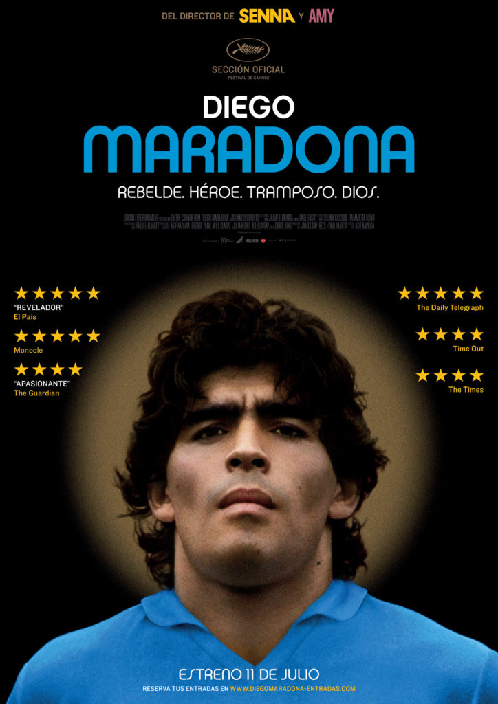 Cartel de Diego Maradona, un reestreno entre los estrenos del 27 de noviembre