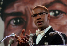Denzel Washington como Malcolm X