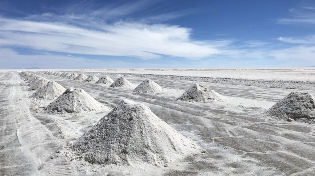 El salar de Uyuni es donde sucede la mayor parte de Flor de sal