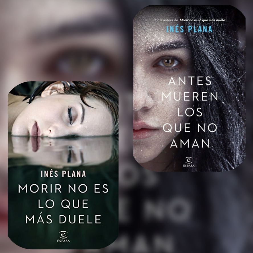 Portadas de los libros Morir no es lo que más duele y Antes mueren los que no aman