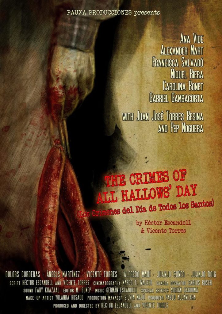 El cine, la muerte y los muertos. Películas de Todos los Santos, Día de Muertos y Halloween. 5 Cartel de Los crímenes del Día de Todos los Santos