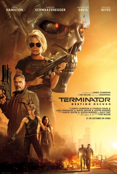 'Terminator: Destino oscuro' y otros estrenos del 31 de octubre 1 Cartel de Terminator: Destino oscuro, estrenos del 31 de octubre