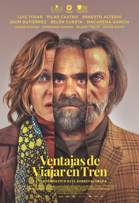 Cartel de Ventajas de viajar en tren