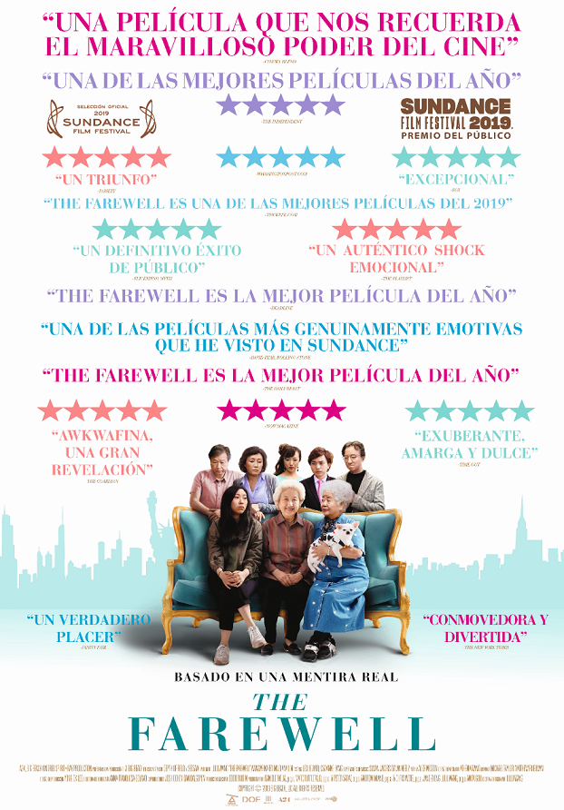 Cartel de The Farewell, estrenos del 8 de noviembre