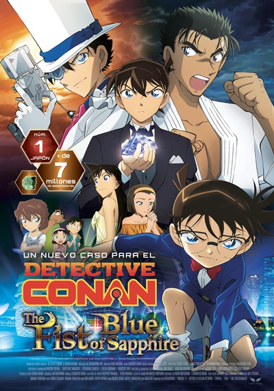 Cartel de Detective Conan: The Fist of Blue Sapphire, estrenos del 8 de noviembre