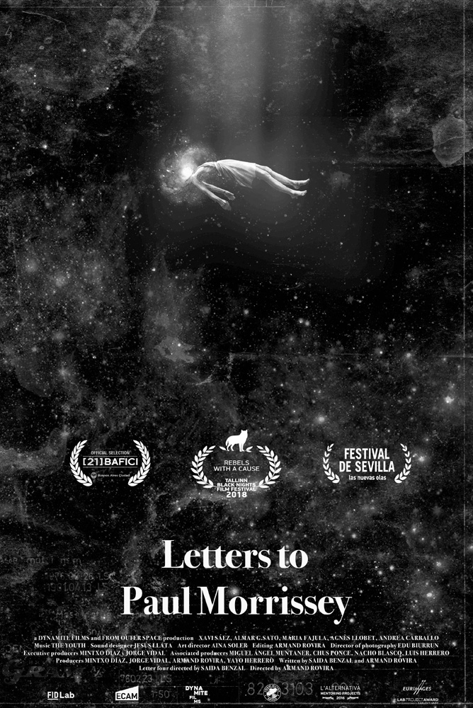 Cartel de Letters to Paul Morrissey, estrenos del 29 de noviembre
