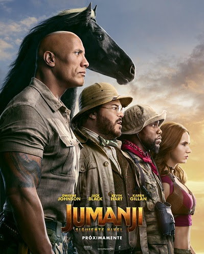 Cartel de Jumanji: Siguiente nivel, estrenos del 13 de diciembre