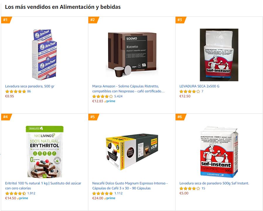 100 productos mas vendidos en amazon