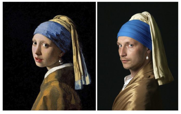 Vermeer, chica con pendiente de perla, Izizolyacia
