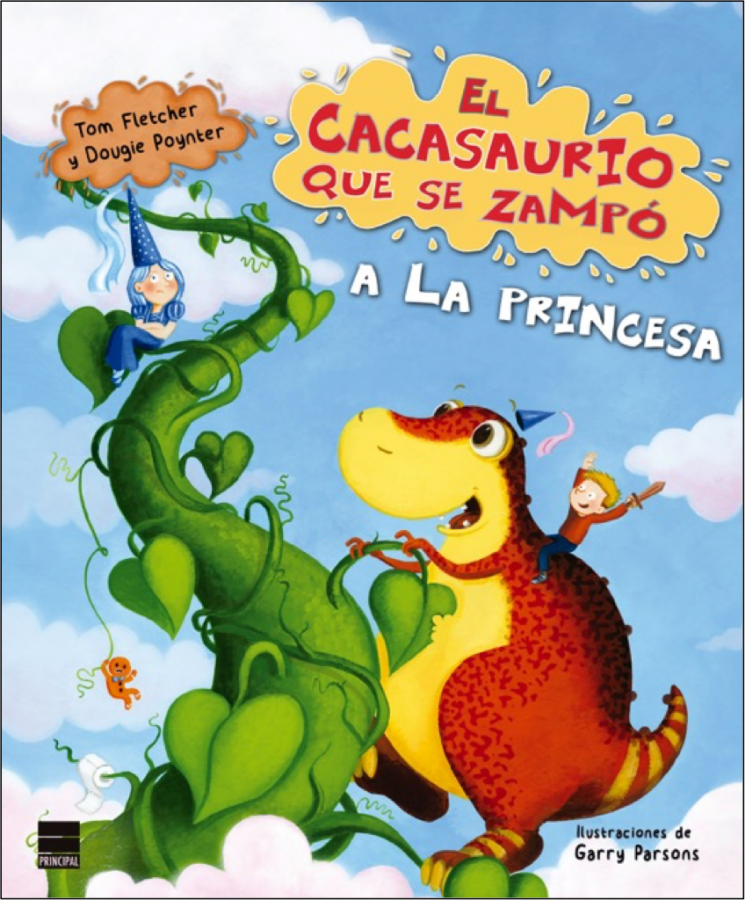 Lecturas veraniegas para los más pequeños 2 Portada de "El cacasaurio que se zampó a la princesa" otra de las lecturas veraniegas para los más pequeños