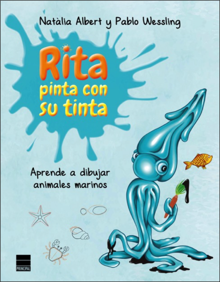 Lecturas veraniegas para los más pequeños 1 Portada de "Rita pinta con su tinta uno de los títulos" una de las lecturas veraniegas para los más pequeños