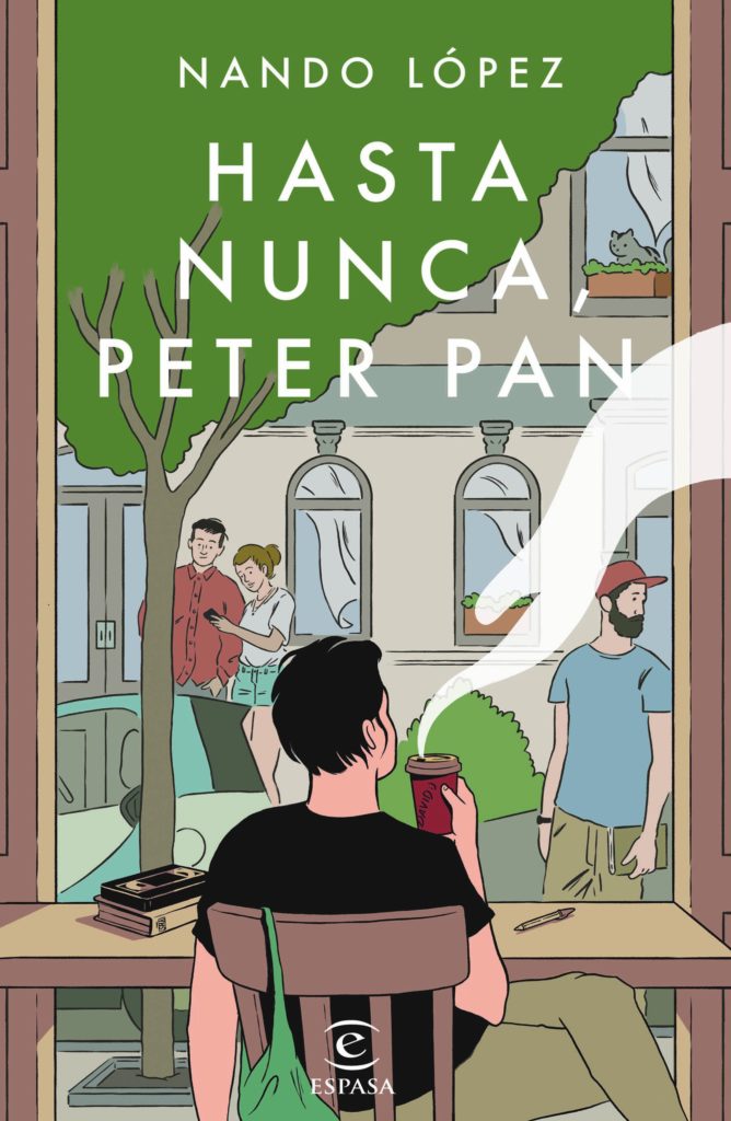 Portada del libro "Hasta nunca, Peter Pan" de Nando López
