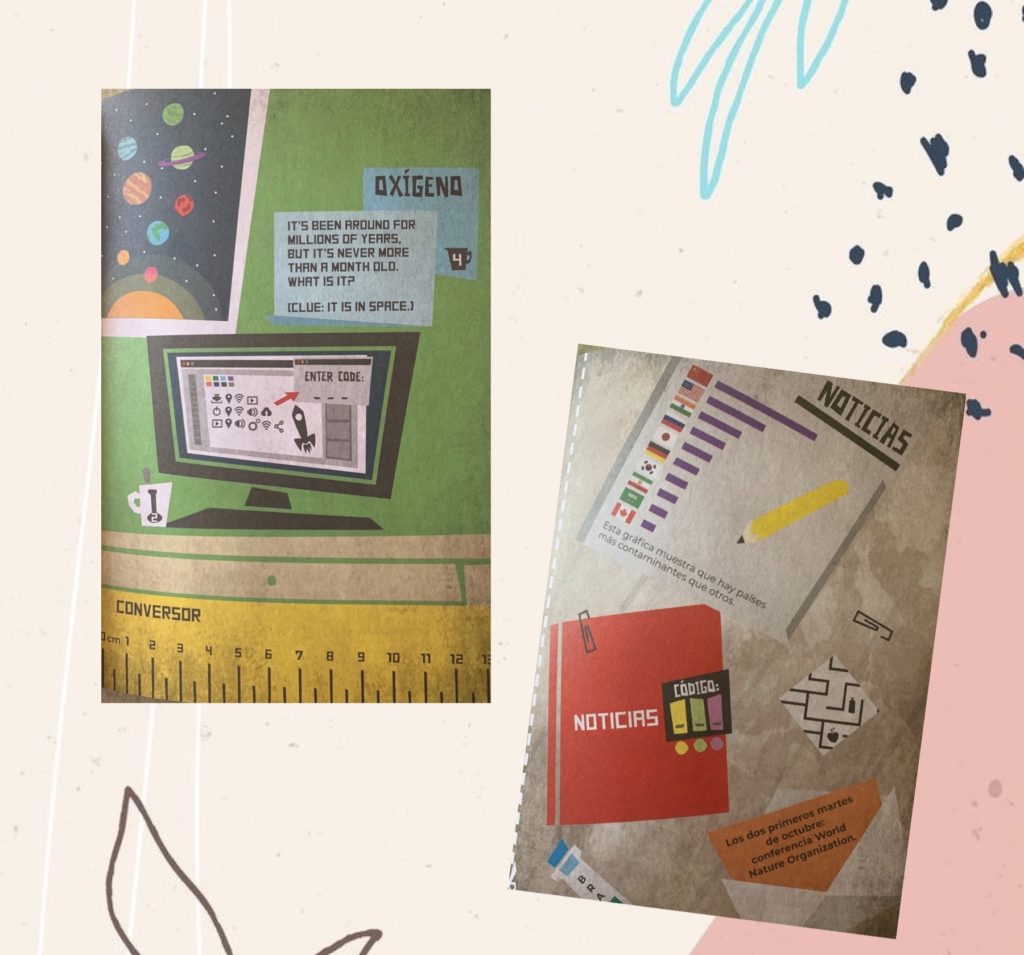 Imágenes del interior del libro Escape Room Educativo