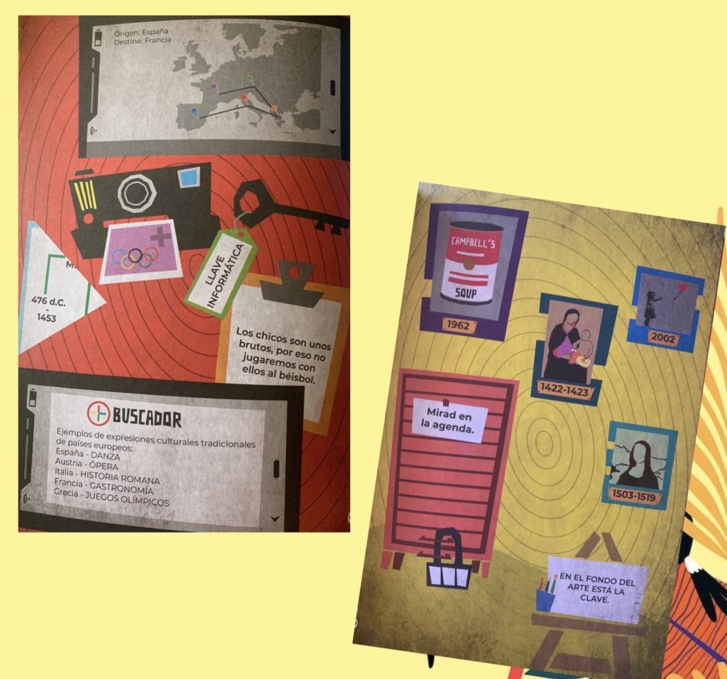 Algunas de las pruebas que se pueden encontrar en Escape Room Educativo