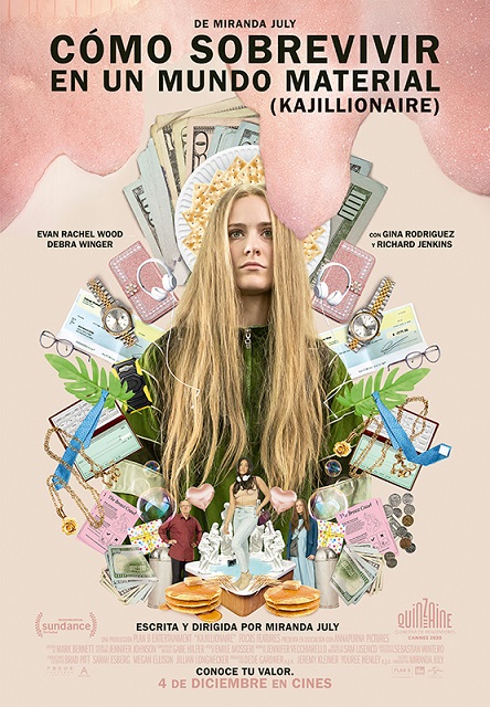 Cartel de Cómo sobrevivir en un mundo material (Kajillionaire), la segunda comedia entre los estrenos del 4 de diciembre
