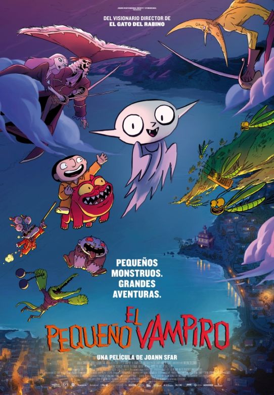 Cartel de El pequeño vampiro, la animación entre los estrenos del 6 de enero
