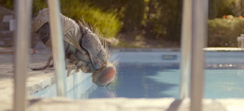 La mosca, una marioneta física en vez de un personaje de CGI