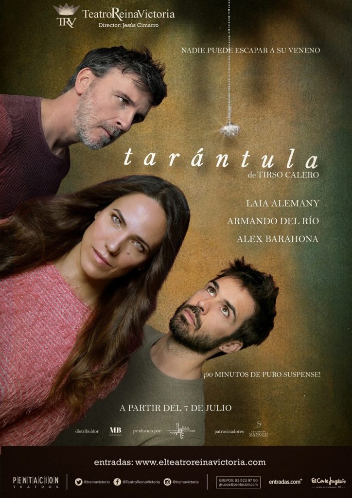 La actriz Laia Alemany es la protagonista de Tarántula, secundada por Armando del Río y Álex Barahona
