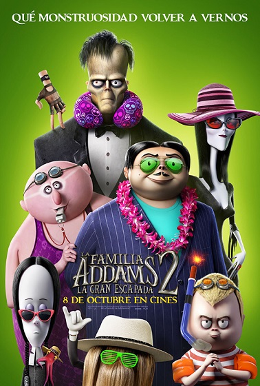 'Las leyes de la frontera' y 'Titane' destacan en estos estrenos del 8 de octubre 8 Póster de La familia Addams 2 - La gran escapada. La animación entre los estrenos del 8 de octubre