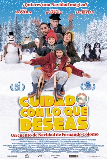 Póster de Cuidado con lo que deseas. Una comedia navideña entre los estrenos del 12 de noviembre
