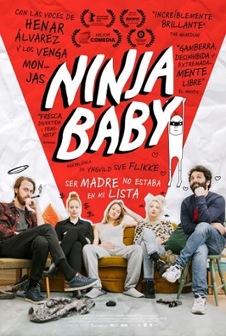 Póster de Ninjababy. Cine noruego en los estrenos del 10 de junio