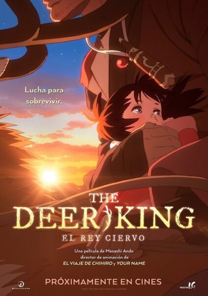 Póster de The Deer King (El rey ciervo). la cinta de animación de estos estrenos del 10 de junio