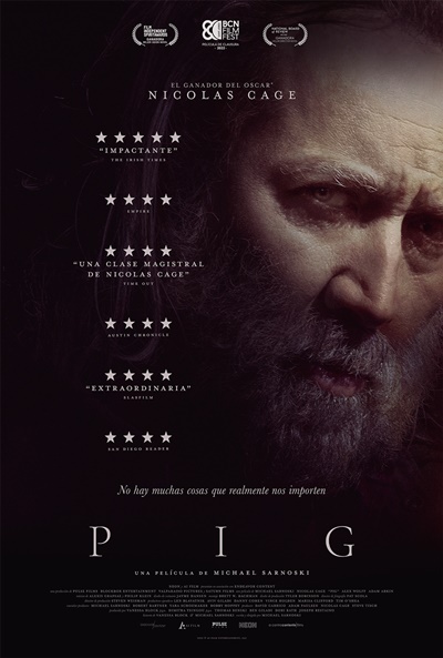 Póster de Pig. Cage regresa a los cines con los estrenos del 14 de julio